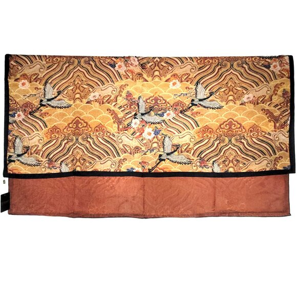 NWT Double Sided Silk Scarf 53"x53" Large Square Shawl Wrap XiangYunSha 36211 - Picture 5 of 11